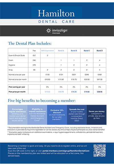 The Dental Plan Includes